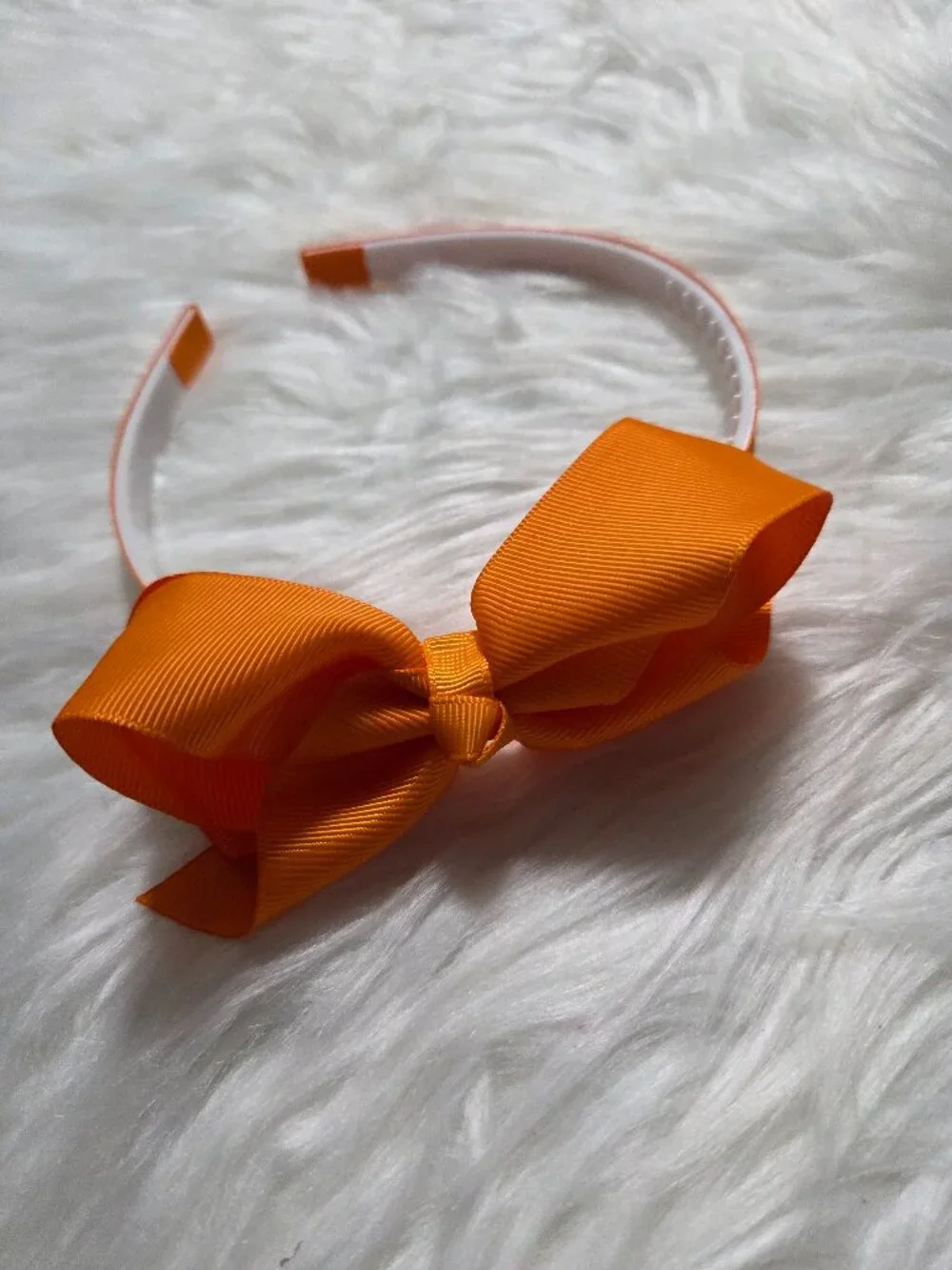 Orange Bow Headband